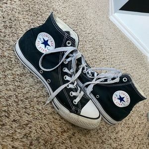 Black high-top Converse